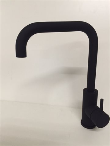 Vivaldi køkkenbatteri i matsort med U-tud 